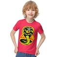 thumbnail image 5 of Cobra Kai T-Shirt for Boys Girls, Unisex Crew Neck Tee for Teen Kid, Casual Short Sleeve Tops, 6-12 Y, 5 of 6