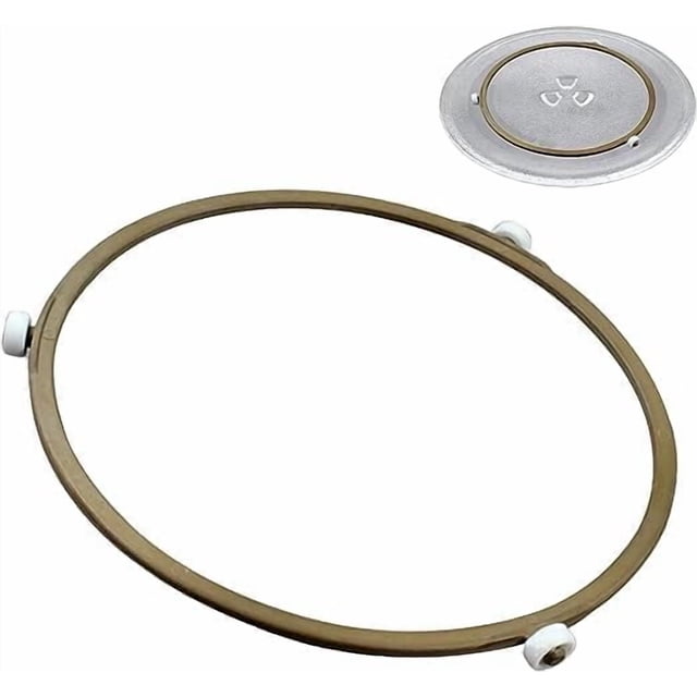 Anneau de Rouleau pour Micro-Ondes de 7 Pouces, Anneau de Plateau Tournant pour Micro-Ondes, Rouleau d'Anneau Rotatif, Support de Rouleau pour Plateau Tournant en Verre, Anneau Intérieur de Remplacement - pour Plateau Tournant en Verre de Four à Micro-Ondes, Diamètre Extérieur 178 mm