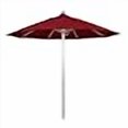 thumbnail image 2 of California Umbrella Venture 9' Silver Market Umbrella in Red, 2 of 4