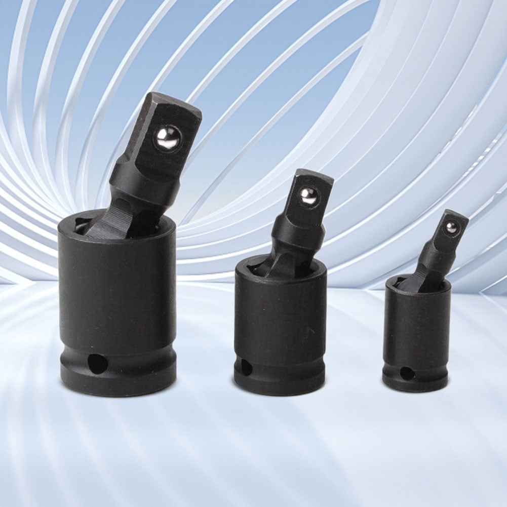 Xewsqmlo 1/4 3/8 1/2 Inch Wrench Socket Adapter Flexible Impact Swivel