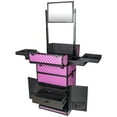 thumbnail image 2 of SHANY REBEL Series Pro Makeup Artists Rolling Train Case - Trolley Case - Charming Violet, 2 of 5