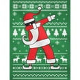 thumbnail image 2 of Santa Floss and Dabbing Santa Ugly Christmas Long Sleeve T-shirt Set For Sibling Floss Green Medium / Dab Red Large, 2 of 4