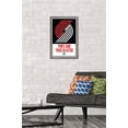 thumbnail image 2 of NBA Portland Trail Blazers - Logo 21 Wall Poster, 14.725" x 22.375", Framed, 2 of 3