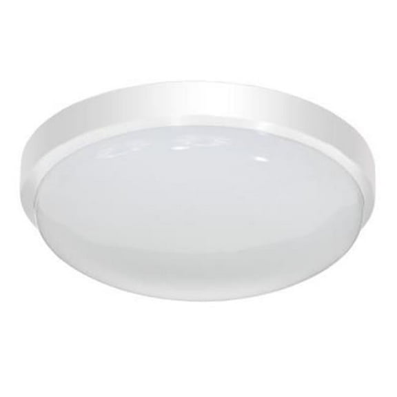 Jesco Lighting CM402M-30-WH 13 in. Round LED Ceiling Fixture Or Ada Sconce With Acrylic Shade, White - 3000K