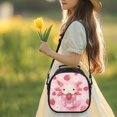 thumbnail image 3 of Jeiento Axolotl Lunch Bag for Girls 10-12 8-10 Lunch Box Kids Food Containers Strawberry Reusable Lunchbox Bags for School Work Office Shopping Cooler Tote Bag Pink, 3 of 6