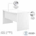 thumbnail image 3 of Bush Business Furniture Echo Bow Front Desk and Credenza Set by, 3 of 9