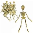 thumbnail image 2 of Kicko 6 Inch Skeleton Keychain - 12-Pack Mini Backpack Hook - Keyring for Bag and Belt Loop Accessory, Halloween Decor, Arts and Crafts, Educational Tool, Party Favors, 2 of 3