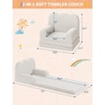 thumbnail image 6 of QinaQin Children's Sofa, 2-In-1 Convertible Teddy Bear Plush Toddler Sofa Chair, Soft Folding Sofa Recliner, Comfortable Children's Sofa Bed, Suitable for Playrooms, Nurseries, Birthday Gifts, 6 of 6