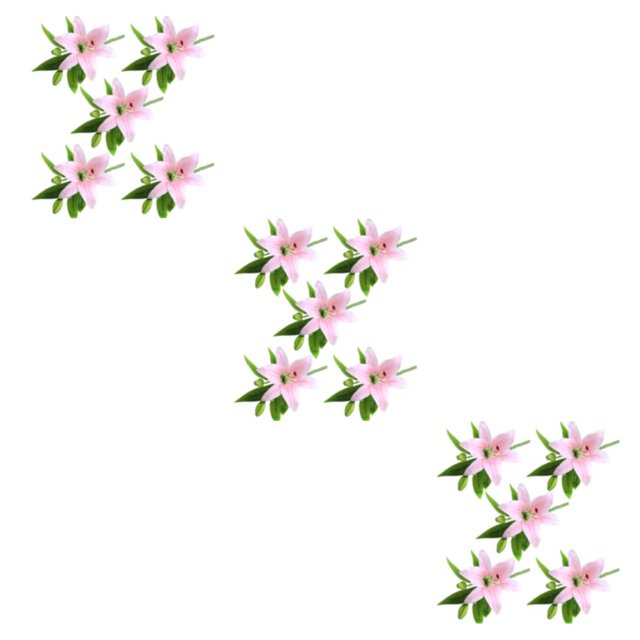 Kearding 5X flor artificial planta falsa decoración de la boda mano de obra tamaño compacto atractivo arreglo duradero jardín rosa Type1 NO1