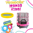 thumbnail image 1 of Trampolín Brincolín Infantil 55 Pulgadas 1.40 m y Alberca Piscina Con Malla de Seguridad Extra Reforzado STATS SPORTS  TR-TR55INCHPK-10304-1AMA-SV, 1 of 11