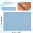 thumbnail image 3 of COM1950s A4 Soft Leather Binder with Removable 6-Hole Clips, Durable Pu Material Folder, Portable and Stable Design for Adults, Easy To Carry and Use for Document Organization and Storage, 3 of 9