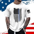 thumbnail image 2 of Caqnni American Flag T Shirts for Men Stars and Stripes Patriotic Fashion Casual Tops 4th Of July Graphic Tees Men(White,3XL), 2 of 4