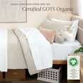 thumbnail image 3 of Bare Home 7 Piece Apartment Ready Organic Cotton Percale Duvet Bundle  (Twin XL, French Beige), 3 of 9