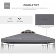 thumbnail image 3 of Gazebo Résistant à l'Eau, Bloque les Rayons UV, Matériau Durable pour Usage Récréatif, Facile à Installer Tissu Polyester 300D, Parfait pour Activités Extérieures, 3 of 5
