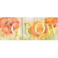 thumbnail image 2 of Coulter, Cynthia 32x15 White Modern Wood Framed Museum Art Print Titled - Watercolor Poppy Meadow Grow Sign, 2 of 4