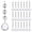 A001- Style A, variant on 30 Pack Clear Crystal Snowflake Ornaments, Sparkling Acrylic Hanging Decor for Christmas Tree Wedding Party, Holiday Ceiling Decorations