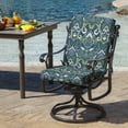 thumbnail image 3 of ARDEN Outdoor Midback Chair Cushion, 18 x 16.5, Water Repellent, Fade Resistant 18 x 16.5, Sapphire Aurora Blue Damask, 3 of 12