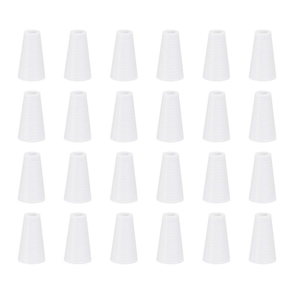 Uxcell 20Pack Cord Knobs, 19mm Window Blind Tassels Plastic Pull Cord Tassel Drops Pull End Pendant for Window Blinds Shade Curtain, White