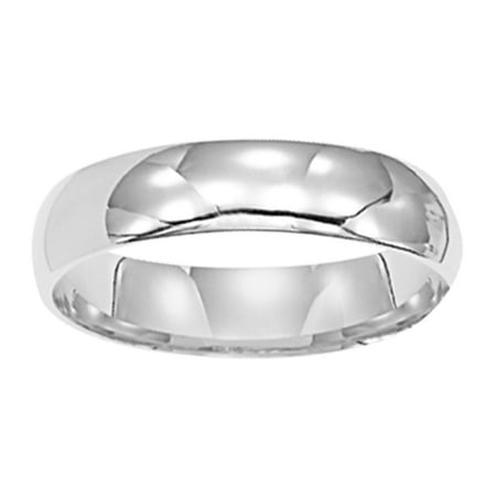 Keepsake 14kt White Gold Plain Wedding Band 5mm Keepsake 14kt White Gold Plain Wedding Band 5mm