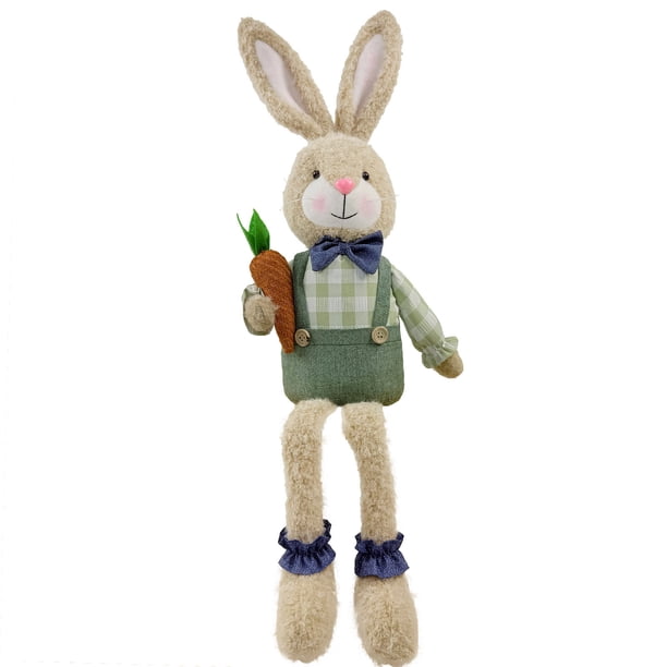 Decoraciones de Pascua, adornos de Pascua, regalos de Pascua, gnomo de Pascua con rábano sentado, decoración de muñeca, decoración para fiestas en casa, decoraciones de conejo