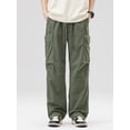 thumbnail image 2 of 2024 New Spring Summer Cargo Pants Men Streetwear Multi-Pockets Quick Dry Nylon Casual Pants Loose Straight Trousers Male, 2 of 6