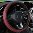thumbnail image 1 of Universal Microfiber Leather Steering Wheel Cover Protector with Stitching Detail Elastic 15 Inch Interior Car Accessories for Enhanced Grip and Comfort, 1 of 6