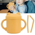 thumbnail image 4 of Taza de silicona para bebés taza de silicona para bebés diseño de panda resistente a caídas gruesa y duradera con asas tapa de boquilla para recién nacidos ANGGREK  Otros, 4 of 8