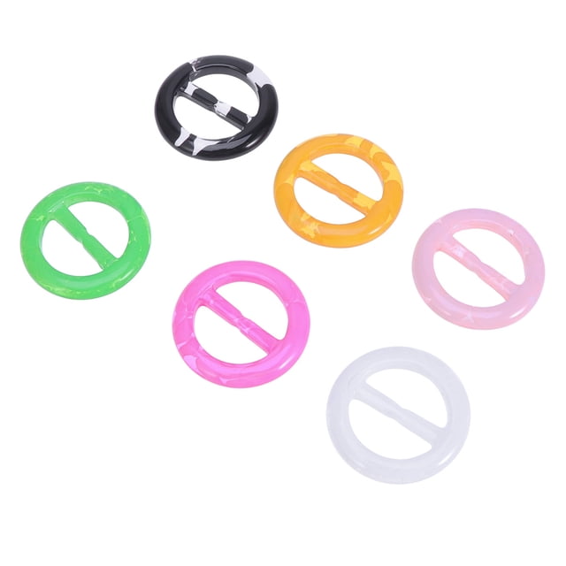 unbranded 6Ud Broches Redondos Para Con Simple Para Camiseta Y Bufanda Color Surtido