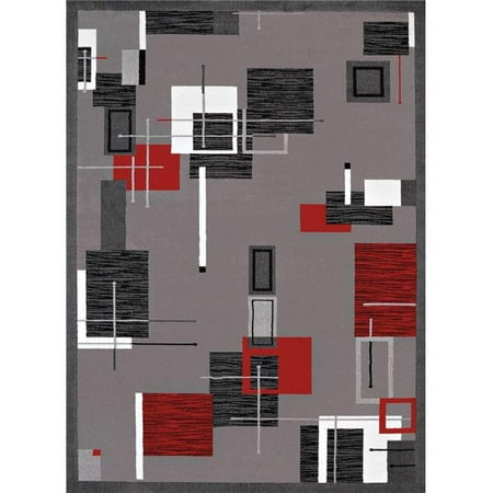 United Weavers 950 10772 24 1 ft. 10 in. x 3 ft. Cafe Barista Accent Rug, Grey
