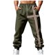 thumbnail image 2 of Ceisia Men Solid Color Loose Casual Pants Elastic Waist Drawstring Sports Gift Work Trousers, 2 of 9