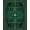 Green, Pattern 6, variant on ODIKA 4x6 Machine Washable Non-Slip Area Rug, Art Deco High Traffic Rug, Black, 12690