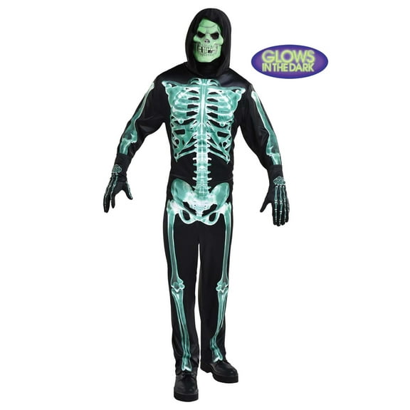 Men's Glow-in-the-Dark Skeleton Man Costume