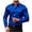 Dark Blue, variant on Yongwang Mens Big and Tall Print Dress Shirts Lapel Collar Button Down Shirt Fashion Business Casual Long Sleeve Shirt