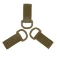 thumbnail image 2 of Clip De Hebilla Colgante De 3 Piezas, Correa De De Nylon, Llaves, Organizador, Porta Mosquetón, Cinturón Para Hombres, Camping Para Mujer Caqui, 2 of 9