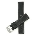 thumbnail image 1 of 24mm Leather Watch Band Strap, Stainless Steel Buckle, 1 of 7