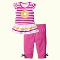 thumbnail image 4 of Ruimatai Summer Girls Two Piece Outfits Sets Fashion Striped Daisy Printed Tops and Short Pants Cute Toddler Girls Clothes Set, 4 of 7