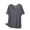 Gray, variant on Solid Color Crew Neck Short Sleeve Base Tee Thin Lightweight Fabric Cutting Daily Indoor Loungewear Pajama Top