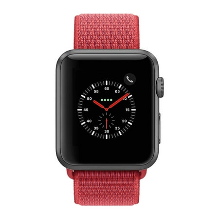 Apple Watch Series 2 - 38mm, WiFi - Space Gray with Red Sport Loop - Scratch & Dent