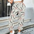 thumbnail image 2 of Women Print Bottom Sweatpants Pockets High Waist Sporty Gym Athletic Fit Jogger Pants Trousers Women Pants Casual High Waist High Waist Pants for Women Casual Sweat Pants Women Casual Business Casual, 2 of 5