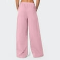 thumbnail image 5 of JoliSweat Sweatpants Women Wide Leg Sweat Pants Straight Sweats Baggy Jogging Tall Yoga Lounge Track with Pockets Joggers Pink S, 5 of 7