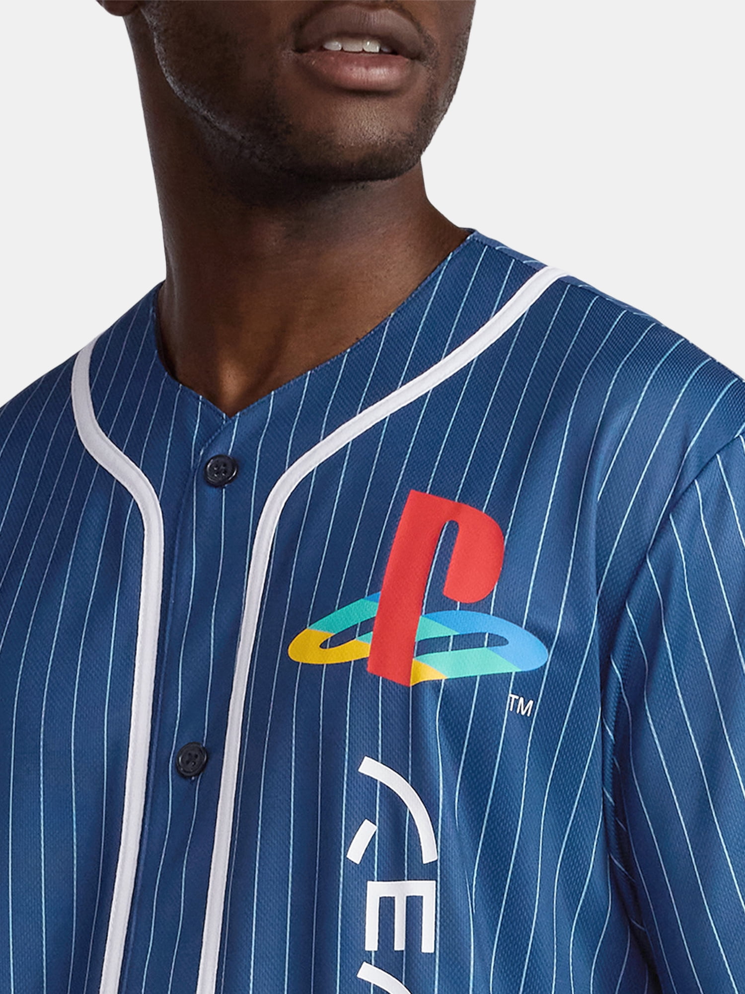 PlayStation, Men's & Big Men's Graphic Jersey, Vertical Kanji Logo, Sizes S-3XL
