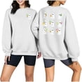 thumbnail image 2 of Sokhug Long Sleeve Halloween Sweatshirt Print Pullover Tops for Women Casual Round Neck Halloween Graphic Front Back Print Sweatshirt Fall Winter Holiday Casual Wear, 2 of 6