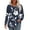 Navy, variant on Viikei Womens Solid Crew Neck Long Sleeve Top,Women's Spring/Summer Floral Printed Round Neck Long Sleeve T-shirt Navy S