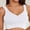 White, variant on Jelly Bras For Women Ice Gather Sports Bra Running Vest Yoga Large Size Blended Fabric Comfort Support White S-Xxl