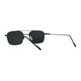 thumbnail image 4 of Mens Double Bridge Rectangle Metal Rim Pimp Shade All Black, 4 of 4