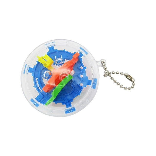 Jindong Casse-Tête Mini 3D Labyrinthe Cube avec Chaîne pour Jouet d'Enfant et Cadeau
