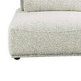 thumbnail image 4 of Stavan Modular Curved 2 Seat Sofa- Ottoman Gray Boucle Adjustable Back, 4 of 6