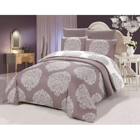 6 Piece Duvet Cover Set Quilt Fluffy Super Soft Stitched
