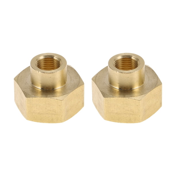 Conectores de rosca interna doble de latón Unique Bargains 1/8"x1/2" hembra 3/4" 2 piezas