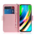 thumbnail image 5 of Case for Motorola Moto G9 Plus Cover Magnetic 3D Pattern Wallet Flip Case With Strap - Flower, 5 of 5